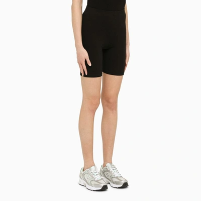 Shop Sporty And Rich Sporty & Rich Fitted Shorts In Black