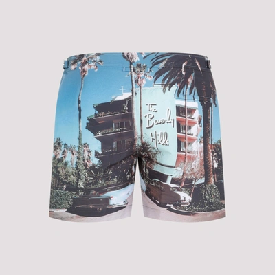 Shop Orlebar Brown Bulldog Photographic Swim Shorts Swimwear In Multicolour