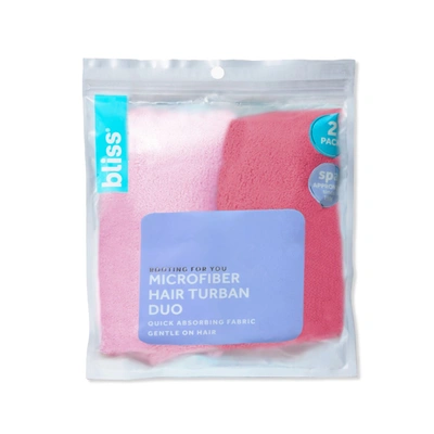 Shop Bliss World Store Rooting For You Microfiber Hair Wrap Duo-pink