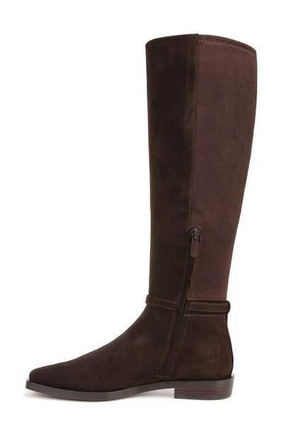 Shop Sam Edelman Clive Knee High Riding Boot In Chocolate Brown