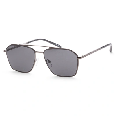 Shop Michael Kors Men's Mk1124-100287 Matterhorn 56mm Matte Gunmetal Sunglasses In Black
