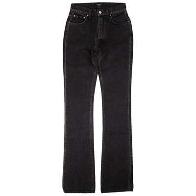 Shop Amiri Black Long Stretch Flare Jeans In Multi
