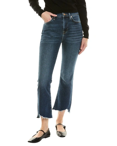 Shop 7 For All Mankind Deep Souil High-rise Slim Kick Jean In Blue