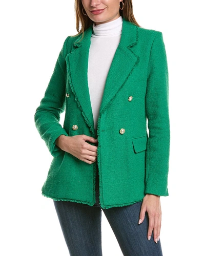 Shop Nanette Lepore Boucle Blazer In Green