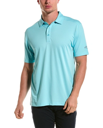 Shop Callaway Micro Hex Solid Polo Shirt In Brown