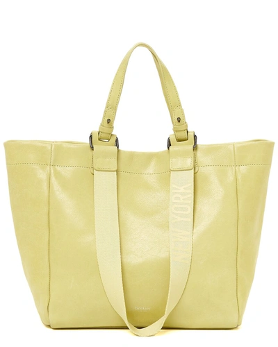 Shop Botkier Bedford Leather Tote In Yellow