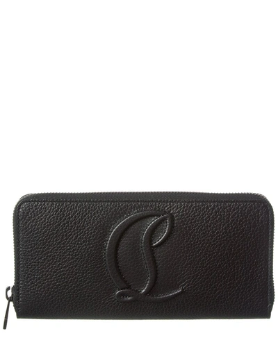 Shop Christian Louboutin By My Side Leather Wallet In Black