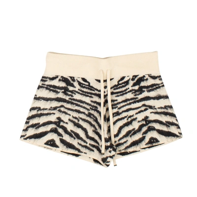Shop Amiri Zebra Animal Jacquard Shorts In Multi