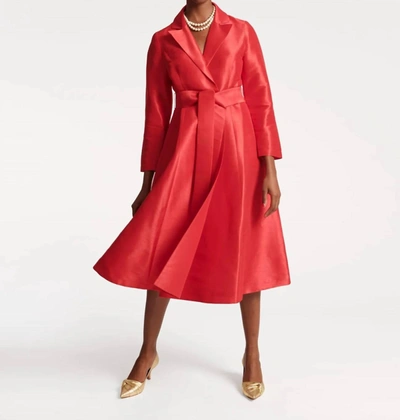 Shop Frances Valentine Lucille Wrap Dress In Red