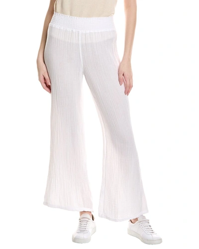 Shop Michael Stars Susie High-rise Wide Leg Pant In White