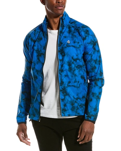 Shop Fourlaps Adapt Run Jacket In Blue