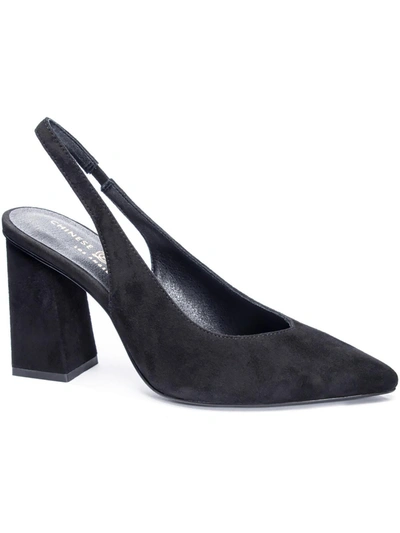 Shop Chinese Laundry Katana Womens Ankle Strap Pointed Toe Pumps In Black