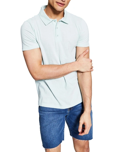 Shop And Now This Mens Slub Collared Polo In Blue