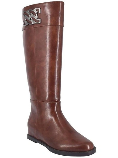 Shop Impo Reily Womens Faux Leather Riding Knee-high Boots In Multi