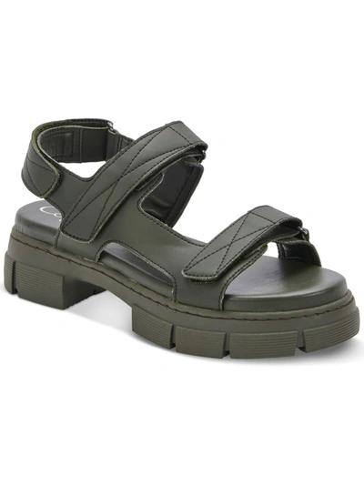 Shop Aqua College Hux Womens Casual Open Toe Platform Sandals In Green
