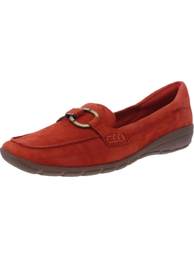 Shop Easy Spirit Avienta Womens Embellished Loafers In Orange