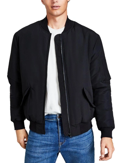 Shop And Now This Mens Satin Dressy Bomber Jacket In Grey