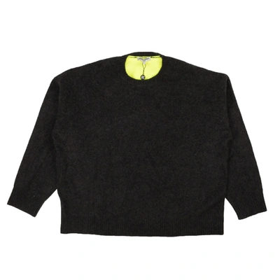 Opening Ceremony Neon Green Color Block Cashmere Sweater In Multi