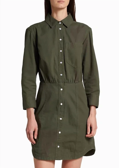Shop Veronica Beard Keston Dress In Army Green