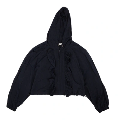 Opening Ceremony Navy Nylon Ruffle Windbreaker In Multi