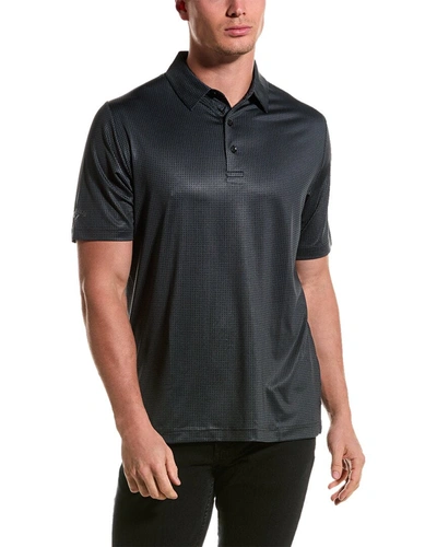 Shop Callaway Chev Foulard Print Polo Shirt In Black