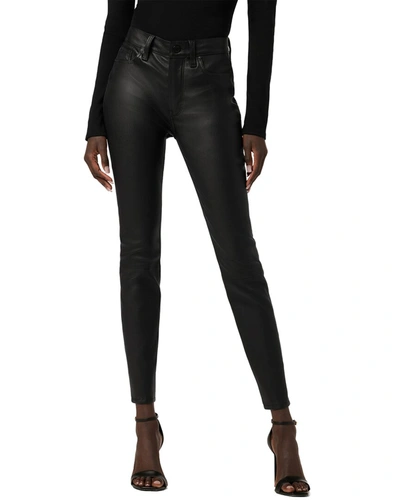 Shop Hudson Jeans Barbara Black Leather Ultra High Rise Super Skinny Jean