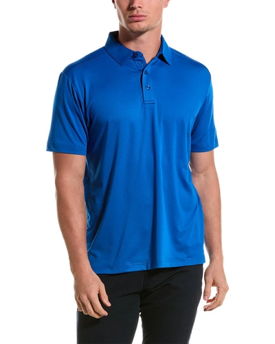 Shop Callaway Micro Hex Solid Polo Shirt In Blue