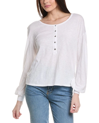 Shop Michael Stars Chrissy Henley Top In White