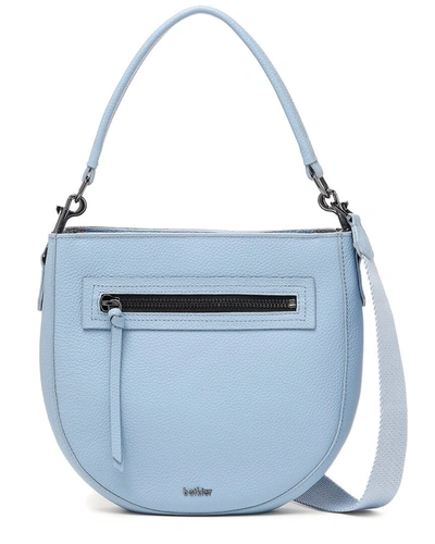 Shop Botkier Beatrice Leather Saddle Bag In Blue