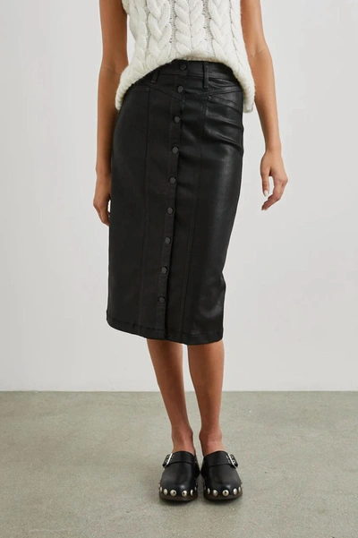 Shop Rails Broadway Skirt In Coated Noir In Multi