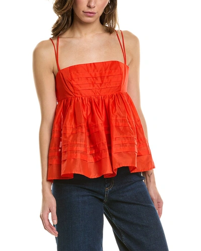 Shop Staud Theo Top In Red