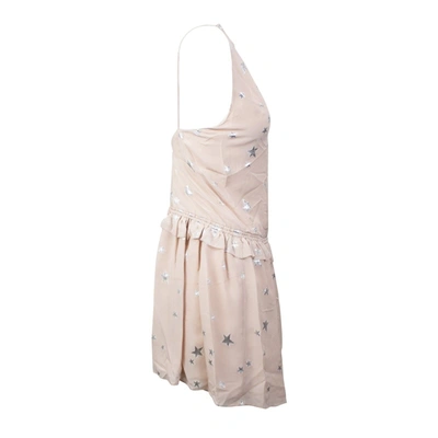 Amiri Nude Stars Fil Coupe Halter Dress In Multi