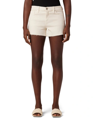 Shop Hudson Jeans Gemma Mid-rise Short Novelty Egret Jean In White