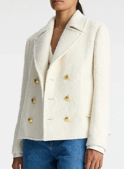 Shop A.l.c Kensington Tweed Jacket In Cream In White