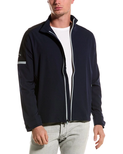 Shop Callaway Full Zip Wind & Water-resistant Jacket In Blue