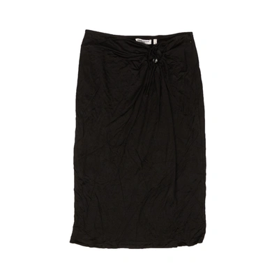 Opening Ceremony Black Polyester Keyhole Flare Skirt In Multi