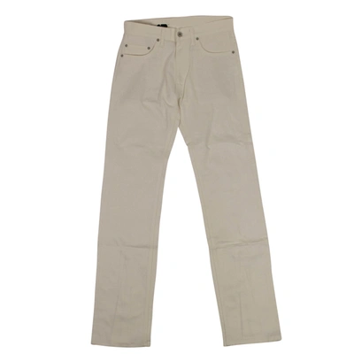 Shop Vlone Zipper Jeans White In Multi