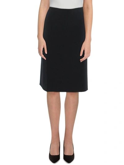 Shop Anne Klein Plus Womens Knee-length Suit Separate Pencil Skirt In Black