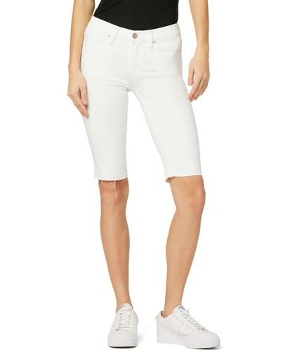Shop Hudson Jeans Amelia Mid-rise Knee Short White Jean