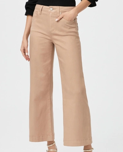 Shop Paige Anessa Pant In French Latte Luxe Coating In Multi