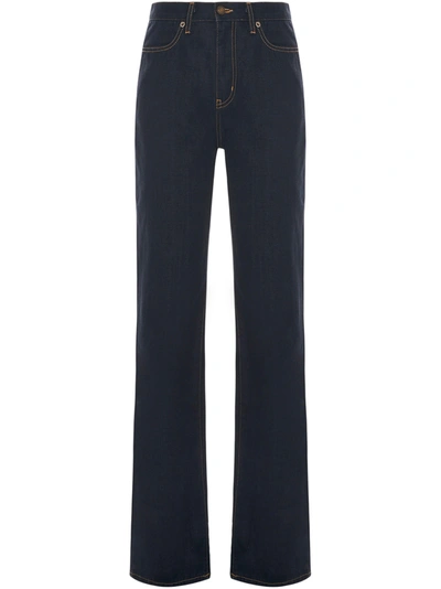 Shop Saint Laurent Janice Jeans In Blu