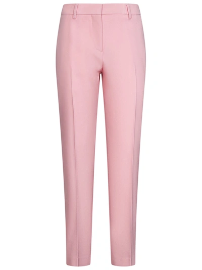 Shop Burberry Trousers In Rosa