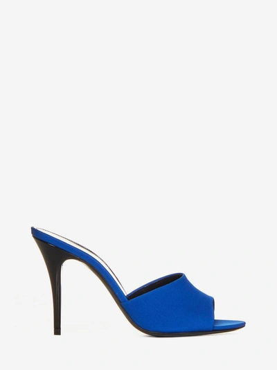 Shop Saint Laurent La 16 Sandals In Blu