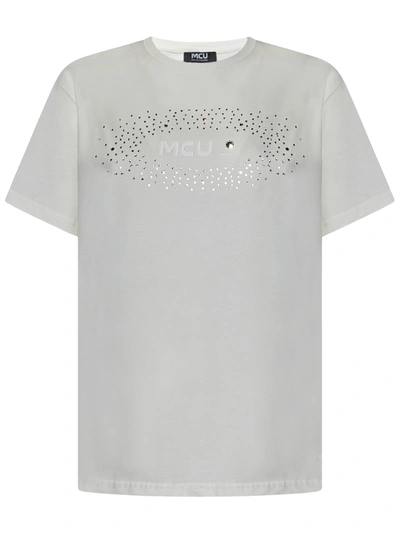 Shop M.c.u Marco Cassese Union M.c.u. T-shirt In Bianco