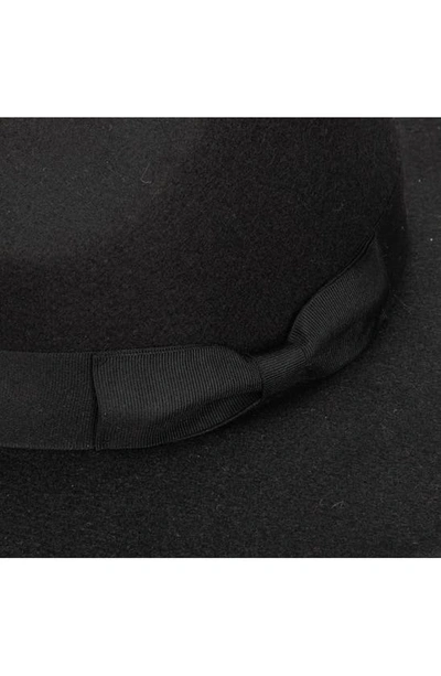 Shop San Diego Hat Faux Felt Fedora In Black