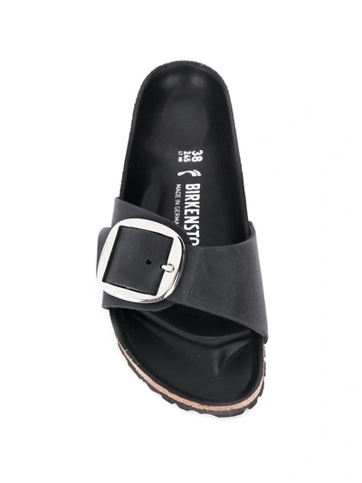 Shop Birkenstock Madrid Big Buckle Sandals In Black