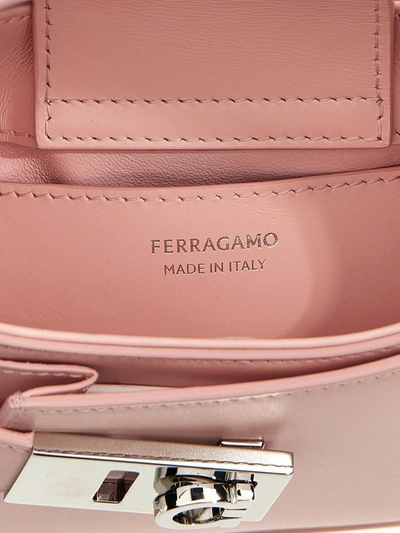 Shop Ferragamo 'archive Mini' Handbag In Pink