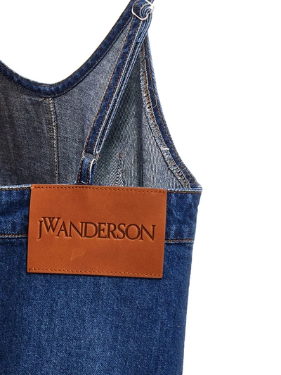 Shop Jw Anderson J.w. Anderson 'twisted Strappy' Dress In Blue