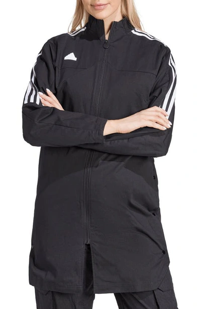 Shop Adidas Originals Tiro Longline Track Jacket In Black/ White