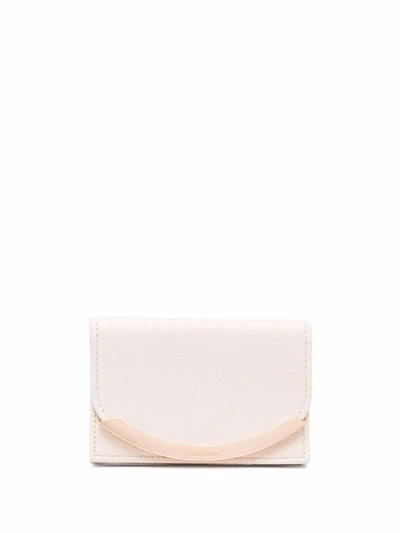 Shop See By Chloé Lizzie Leather Wallet In Beige